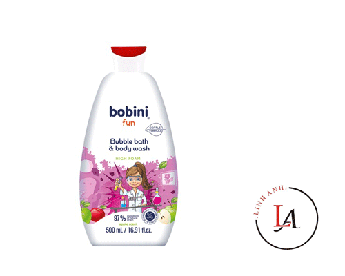 Gel tắm Bobini trẻ em 500ml tạo bọt